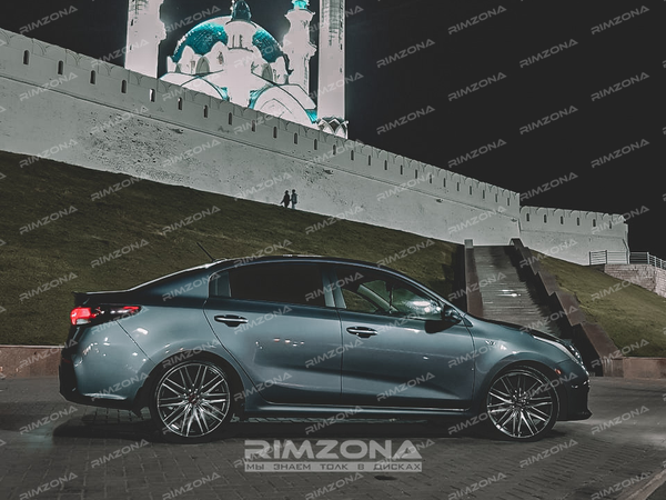 Kia Rio на стильных дисках в стиле Vossen VFS-4 R18 - Фото № 3