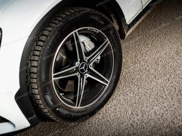 MERCEDES GLC НА ЛИТЫХ ДИСКАХ В СТИЛЕ MERCEDES AMG 5 SPOKE R19 - Фото № 4