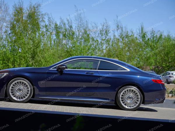 MERCEDES S-CLASS COUPE НА КОВАНЫХ КАСТОМНЫХ ДИСКАХ R20 - Фото № 8