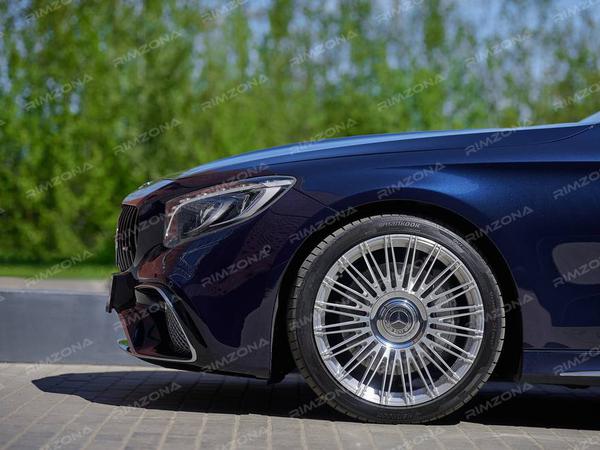 MERCEDES S-CLASS COUPE НА КОВАНЫХ КАСТОМНЫХ ДИСКАХ R20 - Фото № 5