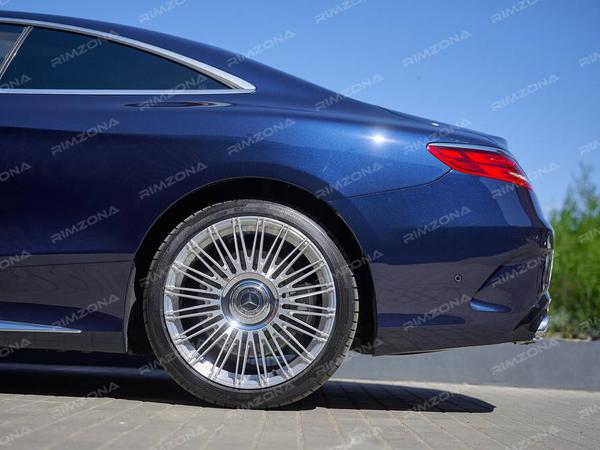 MERCEDES S-CLASS COUPE НА КОВАНЫХ КАСТОМНЫХ ДИСКАХ R20 - Фото № 10