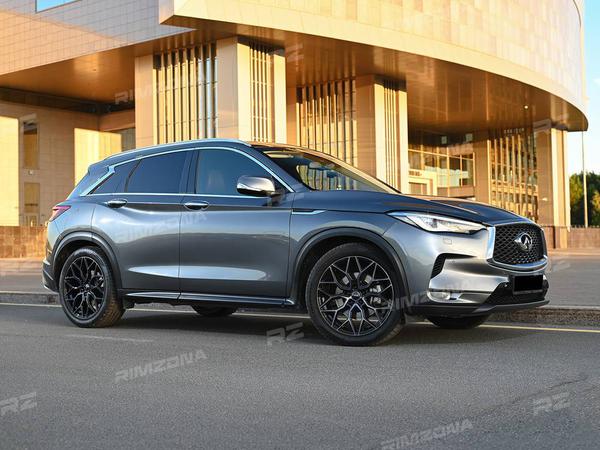 INFINITI QX50 НА ЛИТЫХ ДИСКАХ В СТИЛЕ VOSSEN HF-2 R20 - Фото № 1