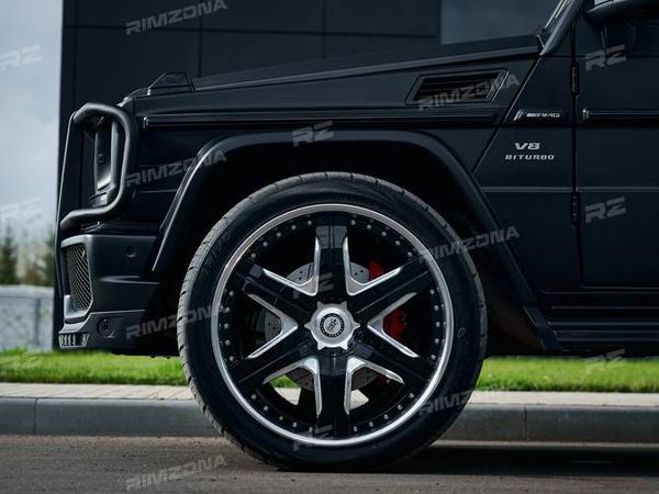 MERCEDES-BENZ G63 AMG НА КАСТОМНЫХ  КОВАНЫХ ДИСКАХ R24 ДЛЯ РЭПЕРА НУРМИНСКОГО - Фото № 6