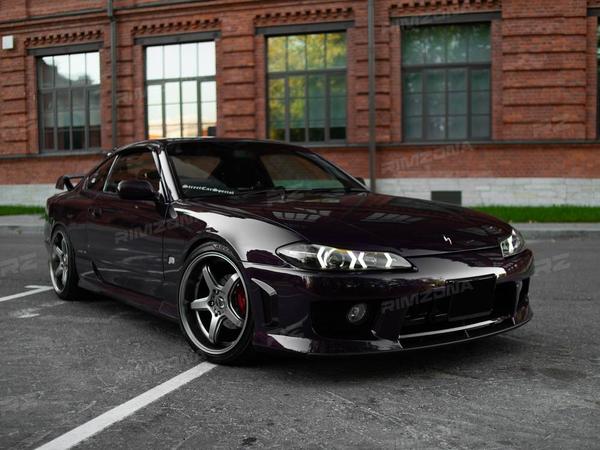 NISSAN SILVIA S15 НА ЛИТЫХ ДИСКАХ В СТИЛЕ WORK R18 - Фото № 1