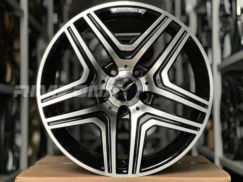 Литой диск В стиле Mercedes AMG 5 Double Spoke GLS R17 8J 5x112 ET35 dia 66.6