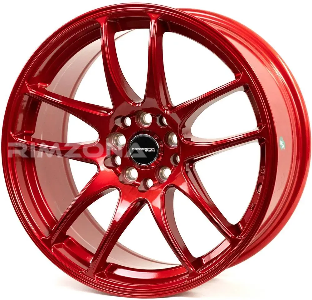 Литые диски WORK Emotion CR-kiwami R17 8J 5x114.3 ET35 dia 73.1 (RED)  купить в Самаре по выгодной цене