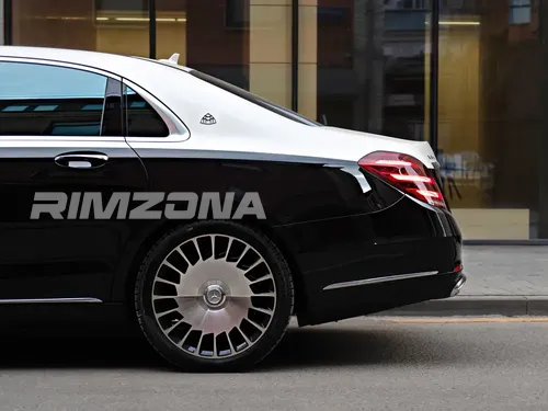 Литой диск В стиле Mercedes MAYBACH 222 R20 8.5/9.5J 5x112 ET38/43 dia 66.5 - Фото вживую на авто №2
