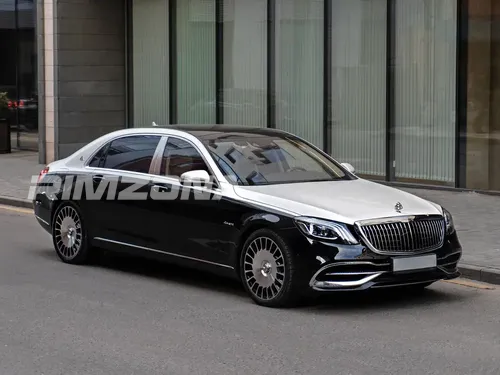 Литой диск В стиле Mercedes MAYBACH 222 R20 8.5/9.5J 5x112 ET38/43 dia 66.5 - Фото вживую на авто №9