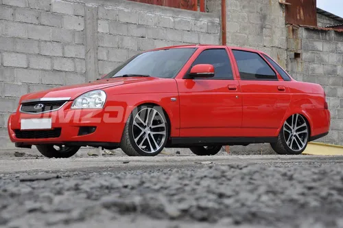 Литой диск В стиле Lada Рельсы R16 6.5J 4x100 ET35 dia 73.1 - Фото вживую на авто №4