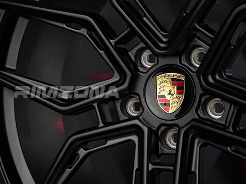 Кованый диск В стиле Porsche EVO-3R R22 9.5/11J 5x130 ET46/58 dia 71.6 - Фото вживую №6